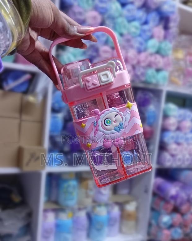 Kids Disney Partitioned Double Drinking Water Bottle - thumbnail 2