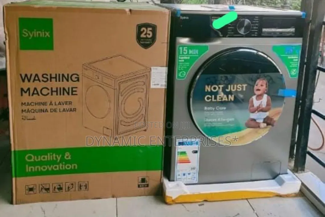 Syinix 10/7kg Front Load Wash and Dry Washing Machine