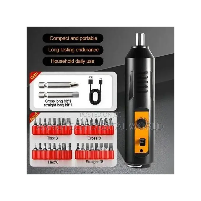 34-in-1 Electric Screwdriver 3.6v Cordless Screwdriver Set