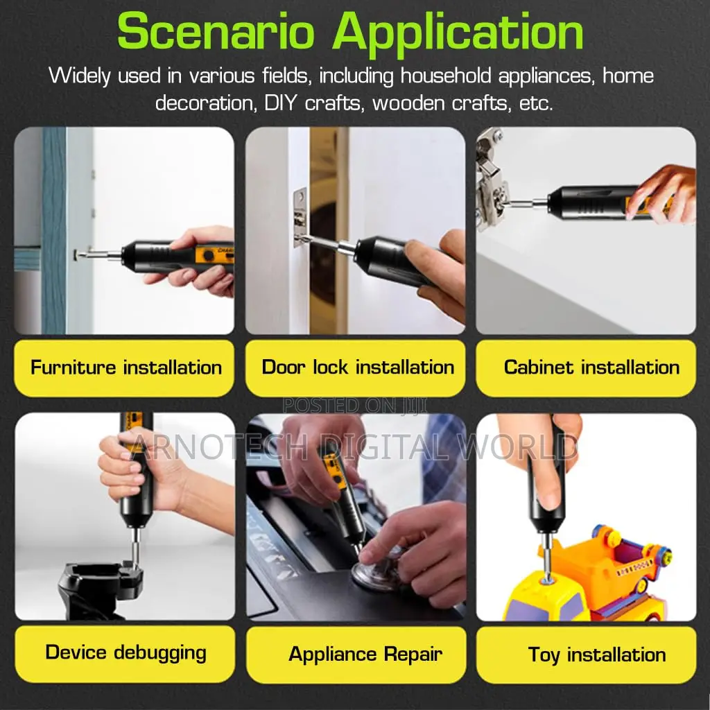 34-in-1 Electric Screwdriver 3.6v Cordless Screwdriver Set