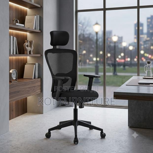 Office Chairs; Fabric Mesh Office Ergonomic Clerical Chairs - thumbnail 4