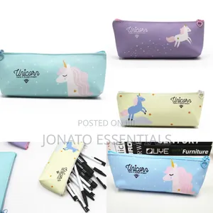 Cute Unicorn Pencil Case Zipper Pouch School Stationery Makeup Bag