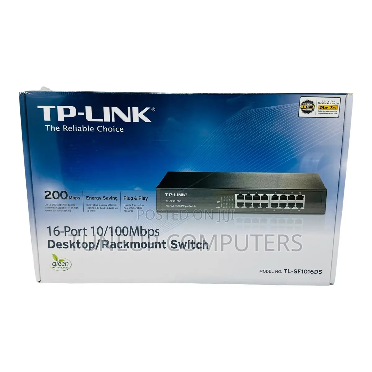 Tp-Link 16-Port 10/100 MBPS + 2-Port Gigabit Rackmount Switch