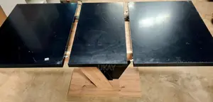 Extendable Black Dining Table.