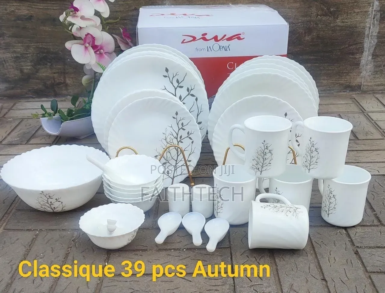 39pcs Classique Glass Dinner Sets