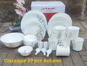 39pcs Classique Glass Dinner Sets