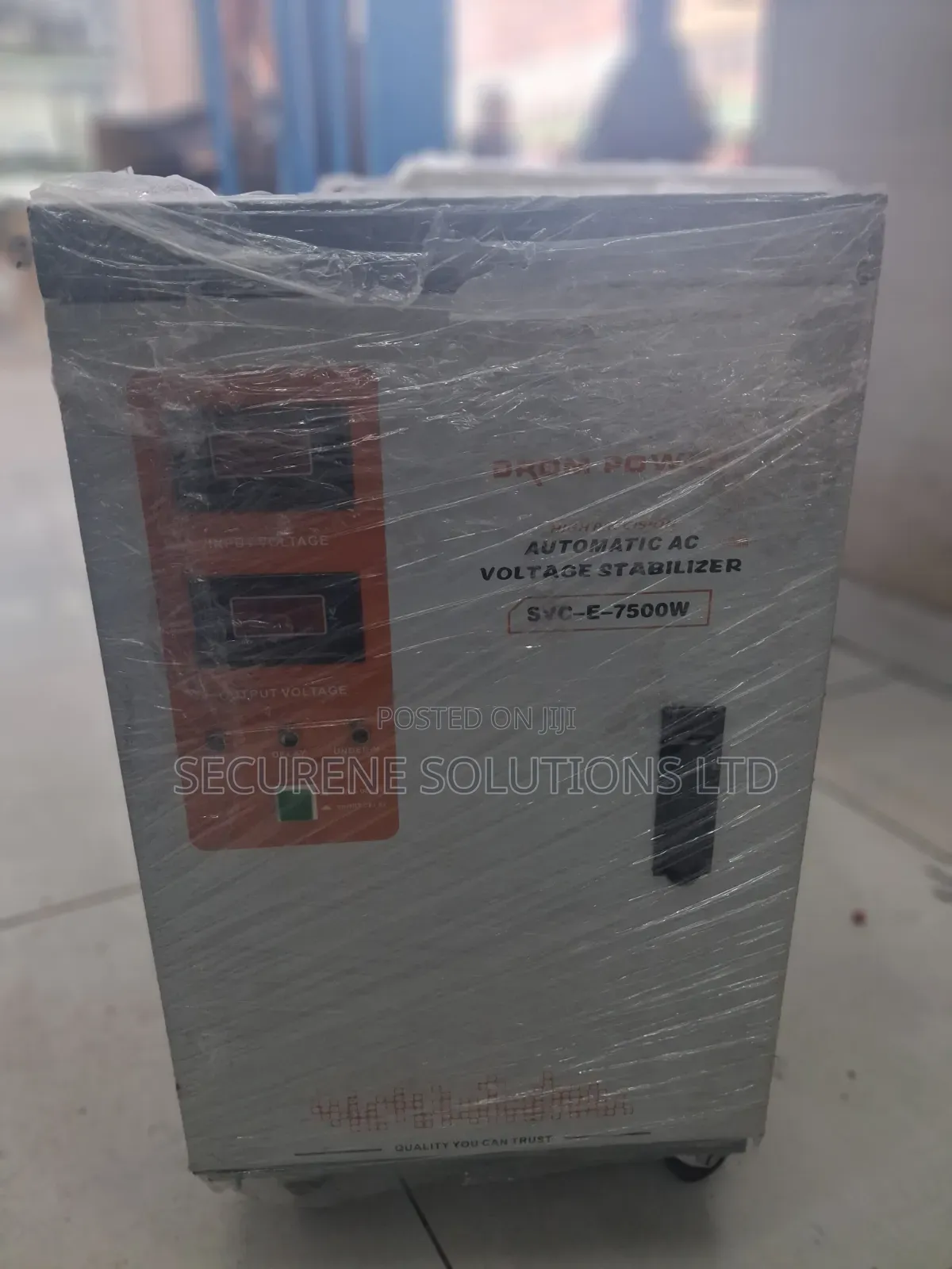 Automatic Voltage Stabilizer Single Phase Servo Motor -E 7500watts SVC