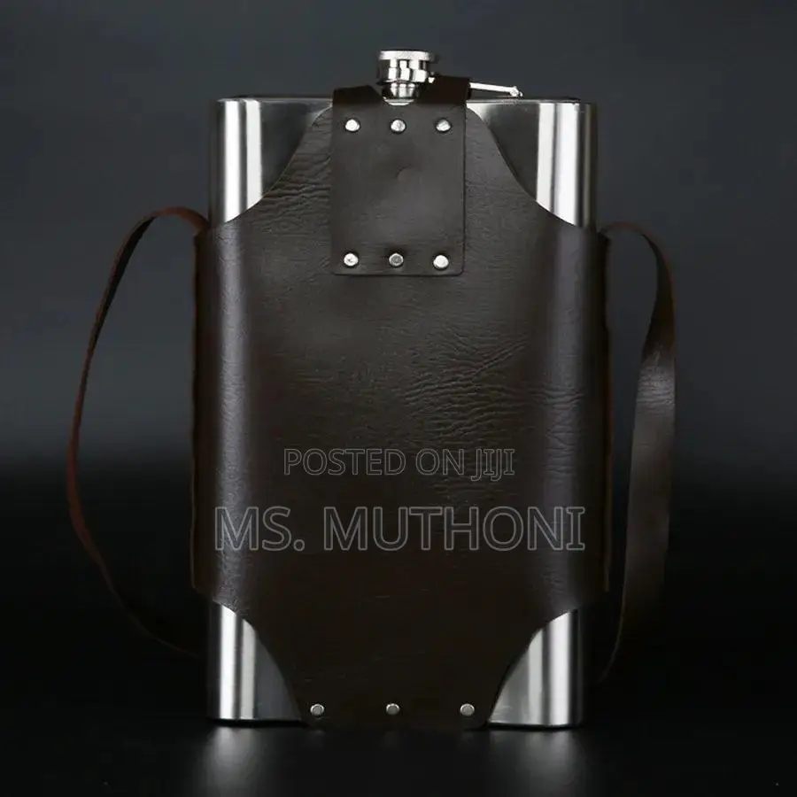 1.18 L Leather Thickening 304 Stainless Steel Proof Bottle