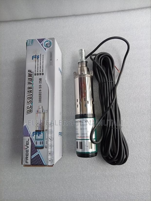 Freevel 250w Solar Submersible Water Pump 24v Dc 50m Head,1.5m3/H Flow