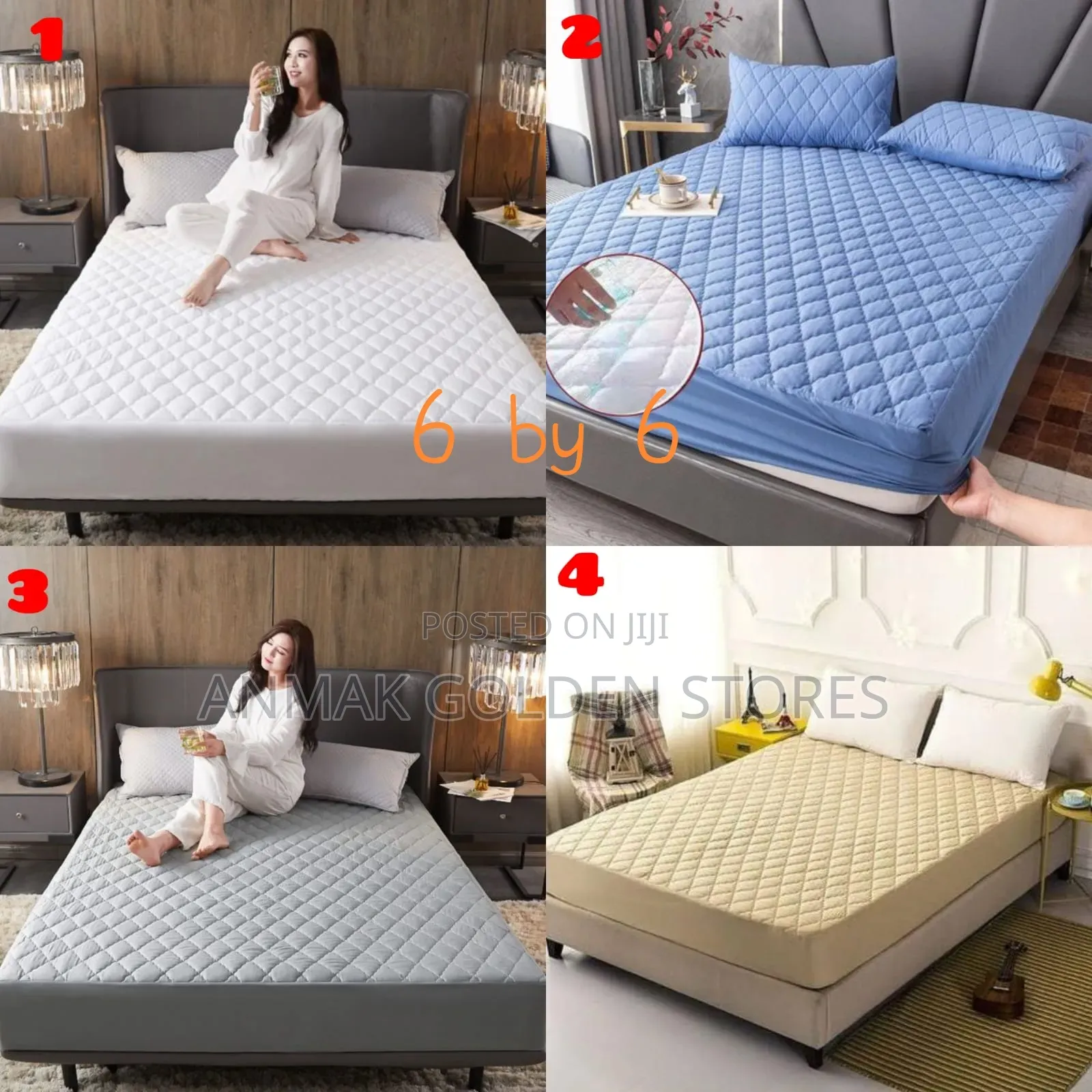 Mattress Protector (No Pillow Cases) 6 by 6