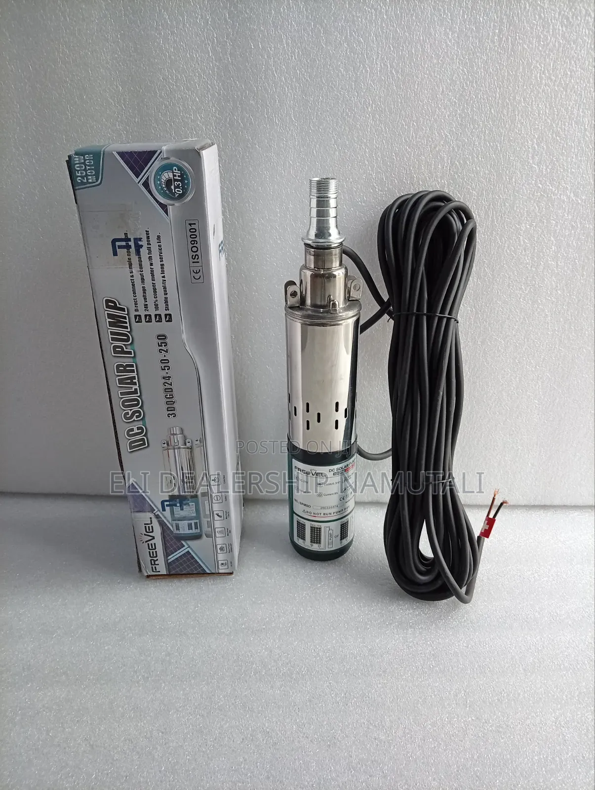 Freevel Solar Water Pump 0.3hp 24v Dc High Efficiency Submersible Pump