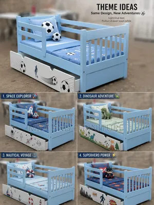 Toddler Bed With Storage Underdrawer Pay on Delivery