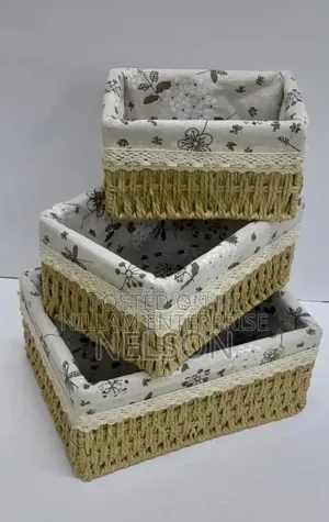 3 in 1 Weaved Basket Organizer