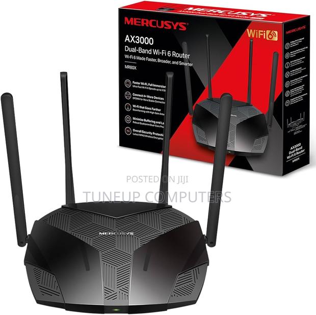 Mercusys Ax3000 Wireless Dual-Band Wi-Fi 6 Router - Tl-Mr80x