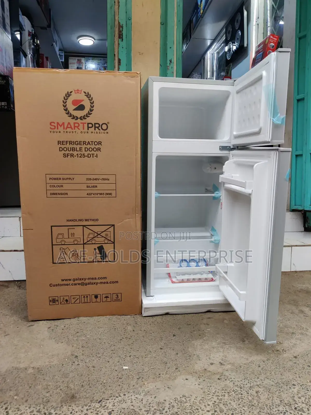 Smartpro Fridge 95 Litres SFR-25-Dt-I Double Door - Silver Color