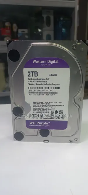 Western Digital Purple 2tb Surveillance Hard Drivewd20purx-89g3v0