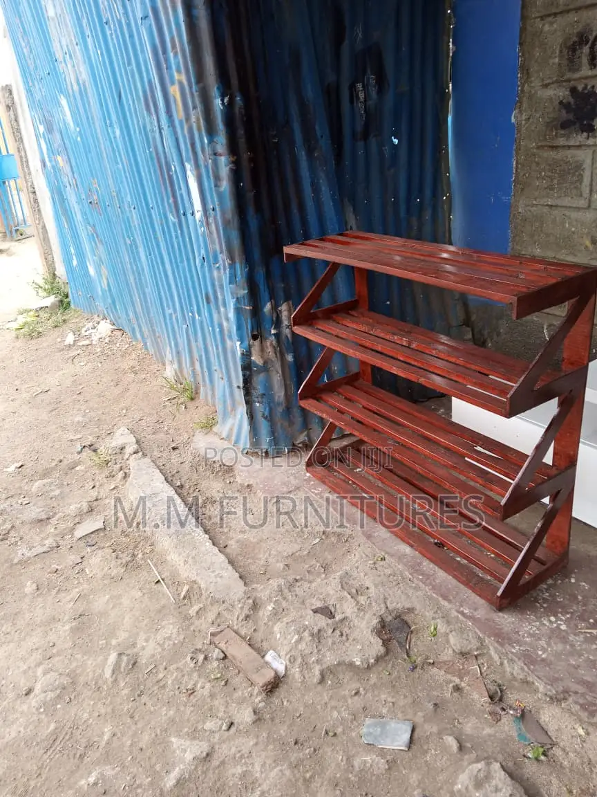 Brown Shoe Rack