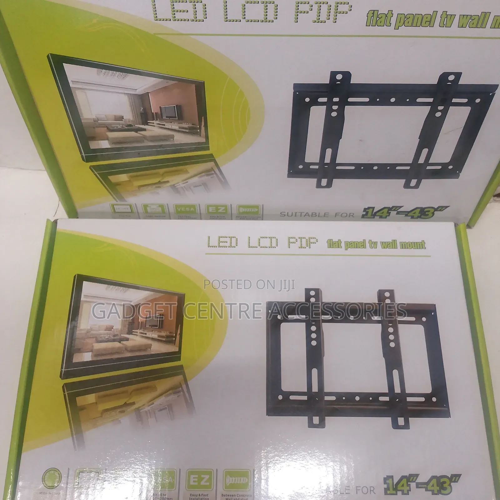 B6 Fixed Wall Brackets 43", 25kgs