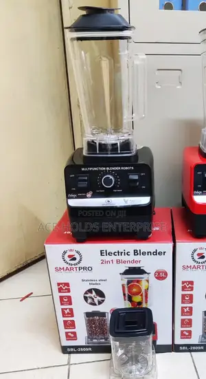Smartpro Commercial Blender 2-in-1 - 2.5 Litres Jug (2400watts)