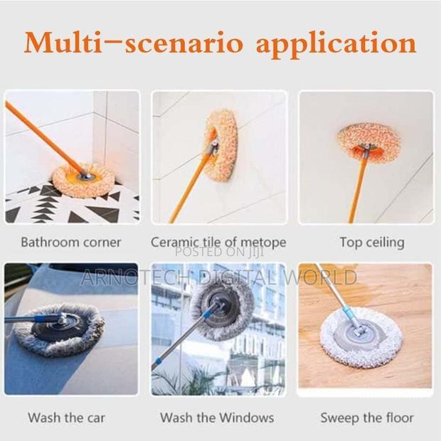360°Rotating Adjustable Cleaning Mop,For Ceiling, Floor and Wall - thumbnail 5