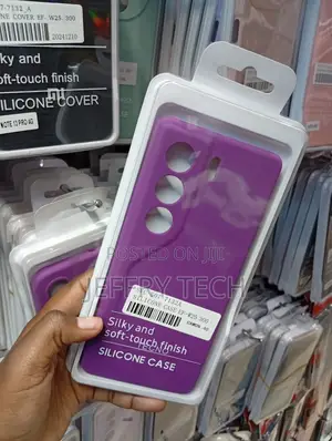 Purple Matte Silicone Case for the Tecno Camon 40 Pro.