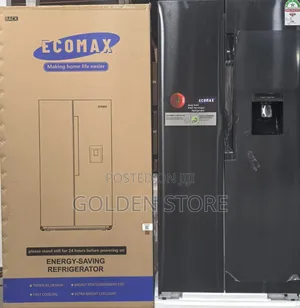 Ecomax Side-by-Side 2-Door Refrigerator With Water Dispenser