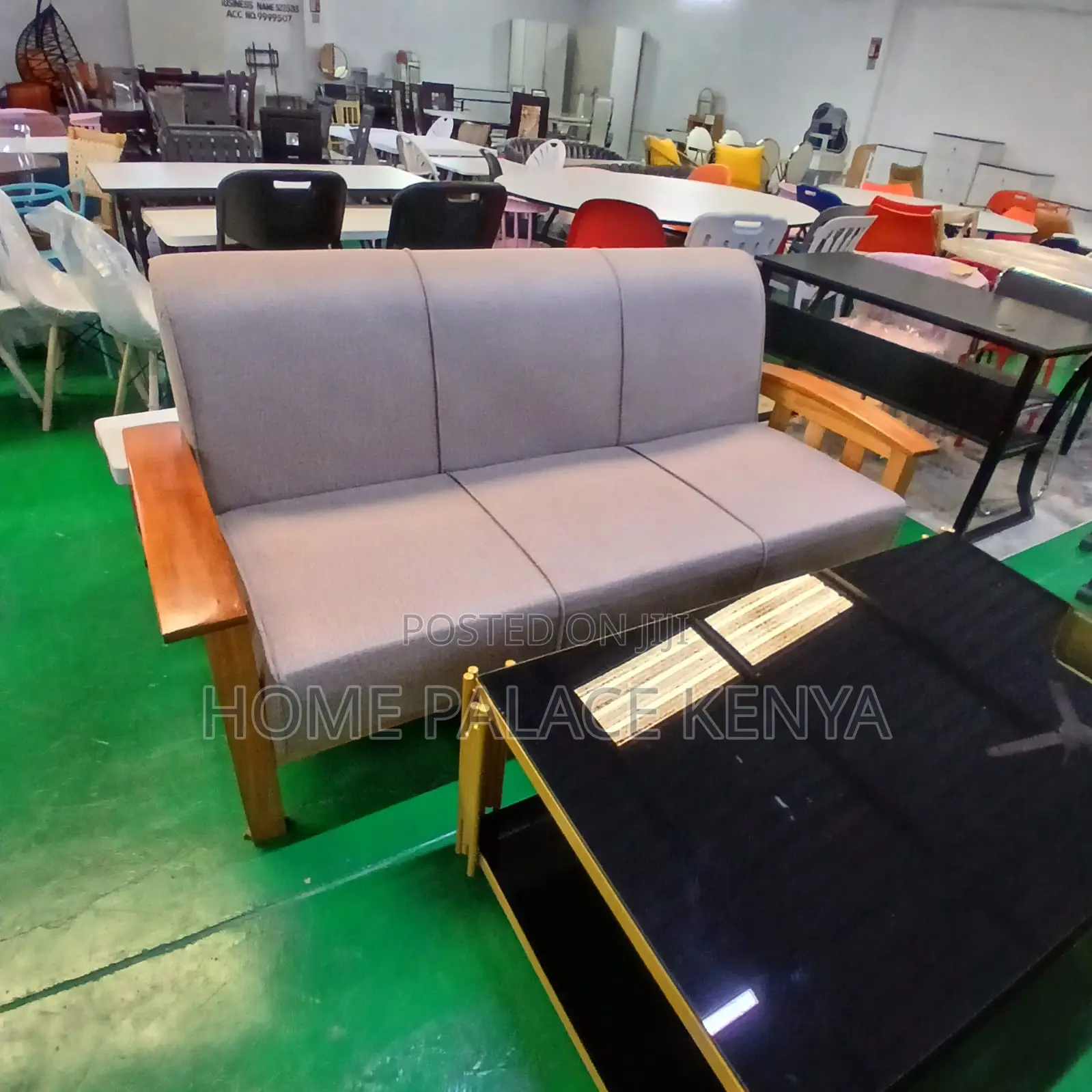 Home Sofa: 3 Seater High Density Lounge Sofa