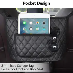 Pu Leather Car in Between Seat Organizer