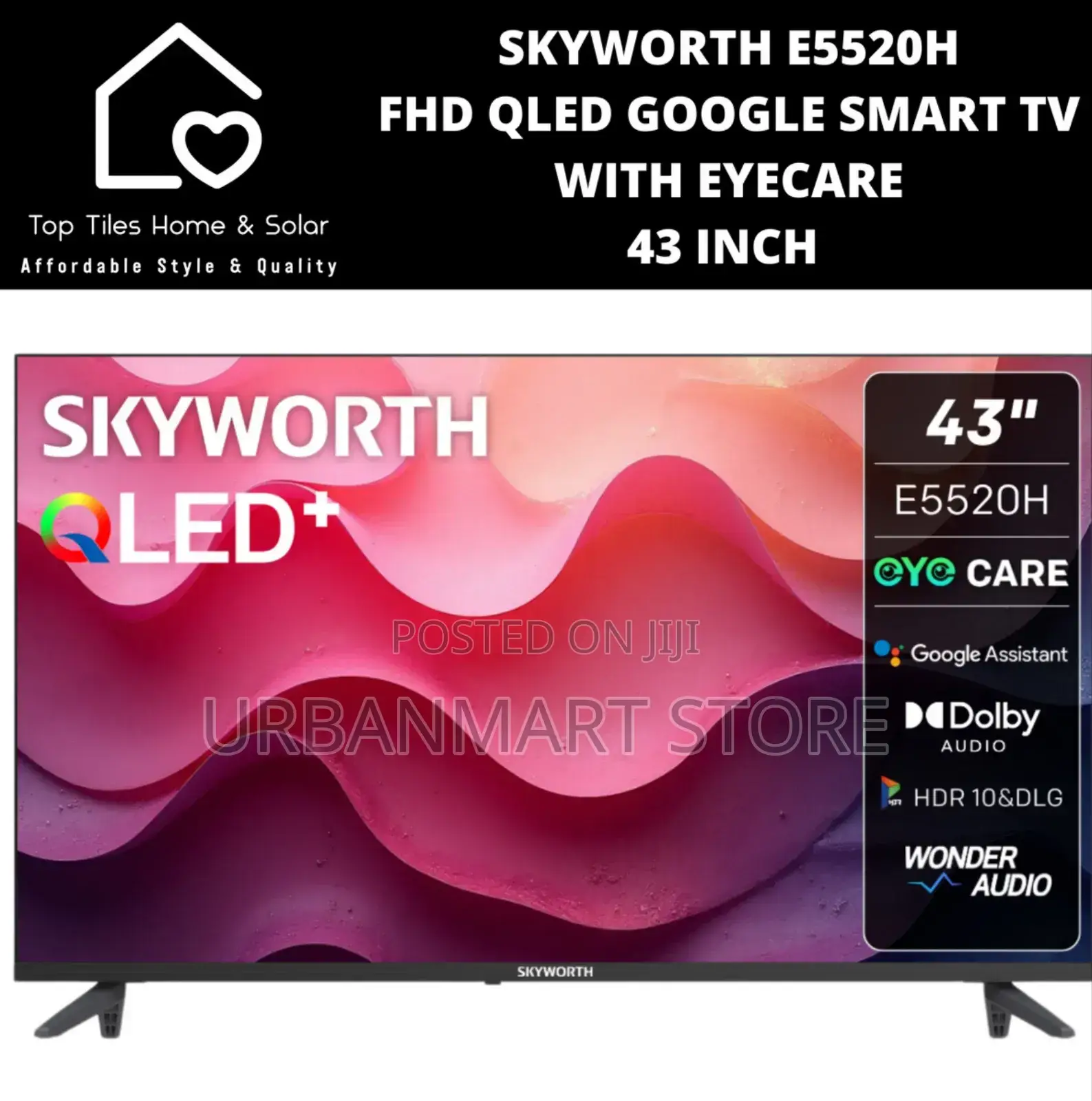 Skyworth 43" Qled Smart Google Tv