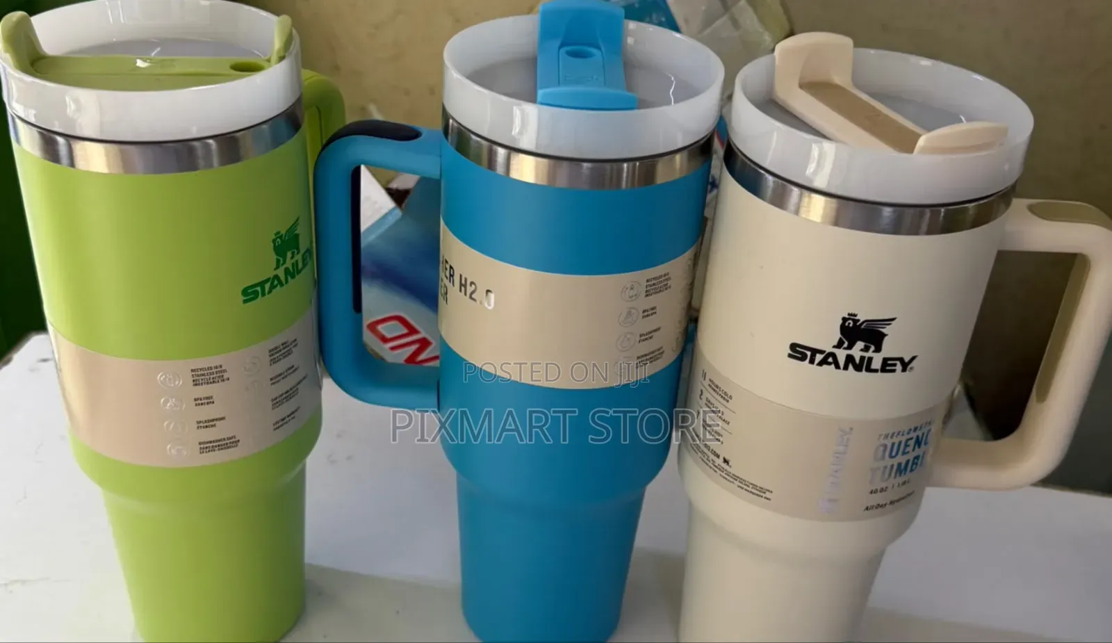 Plain Color Stanley Style Tumbler With Handle 40oz