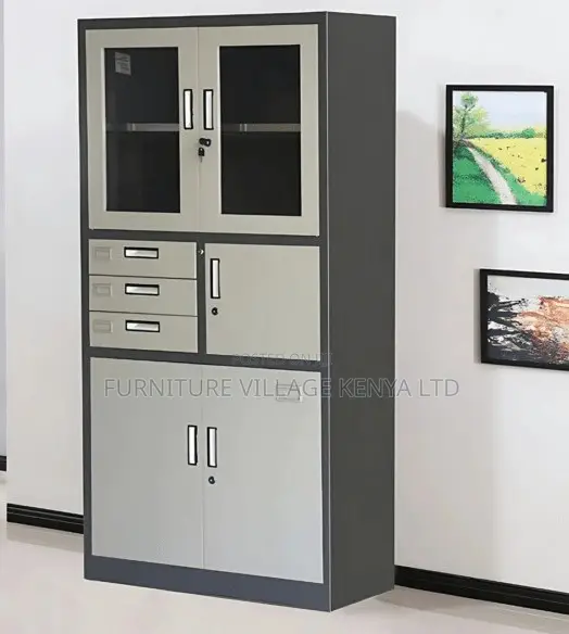 4-Door Steel Cabinet With Safe