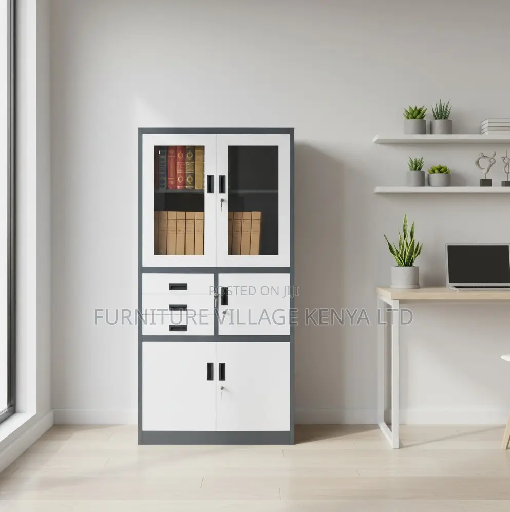 4-Door Steel Cabinet With Safe