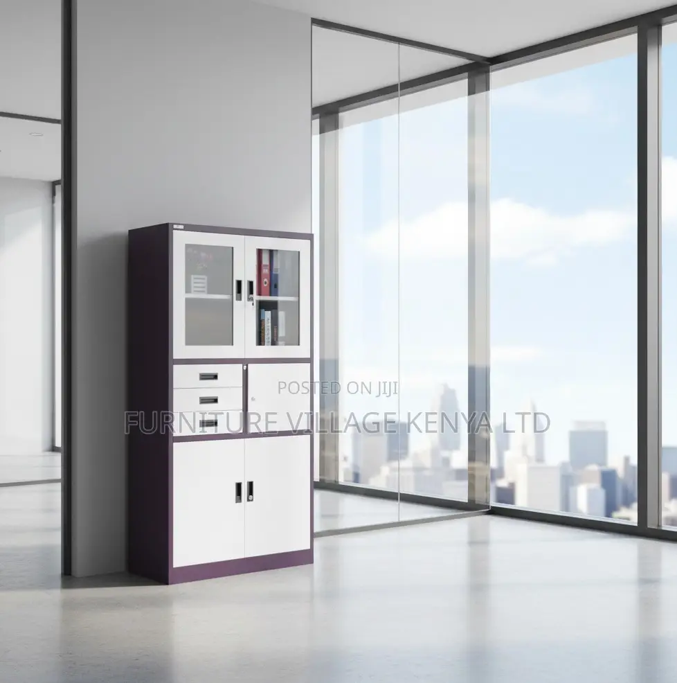 4-Door Steel Cabinet With Safe