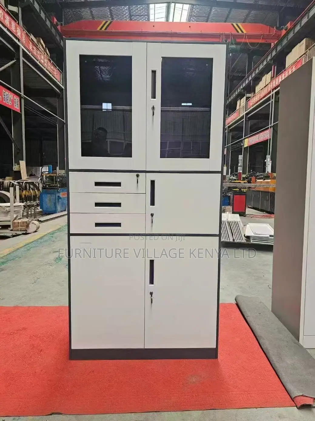 4-Door Steel Cabinet With Safe