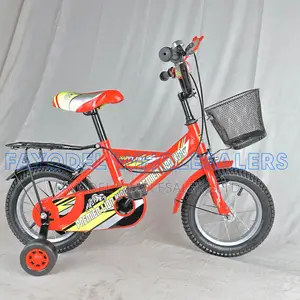 Premier Lion Kids Bicycle Size 12 – Red With Basket Training Wheels