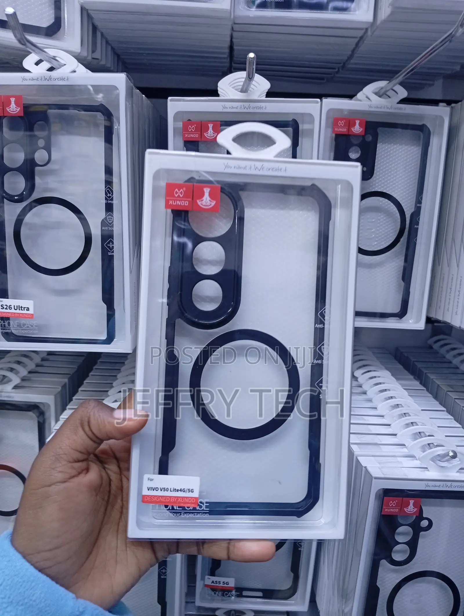 Vivo V50 Lite 4g/5g, Scratch-Resistant Acrylic Clear Backplate Case