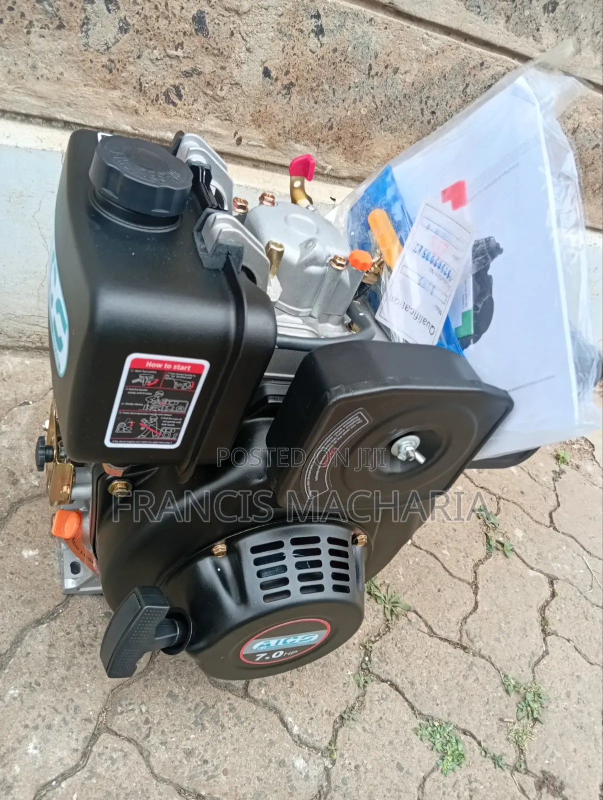 Aico Air-Cooled Mixer Engine 7hp