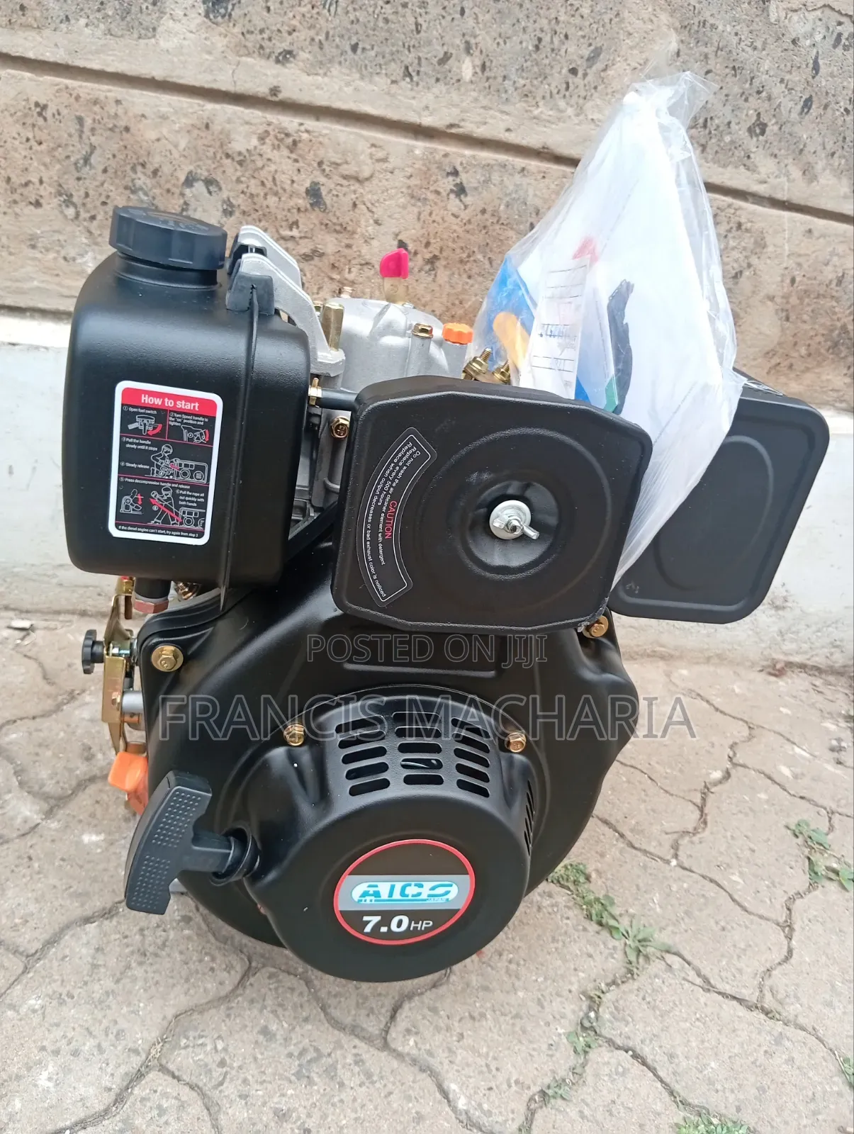 Aico Air-Cooled Mixer Engine 7hp