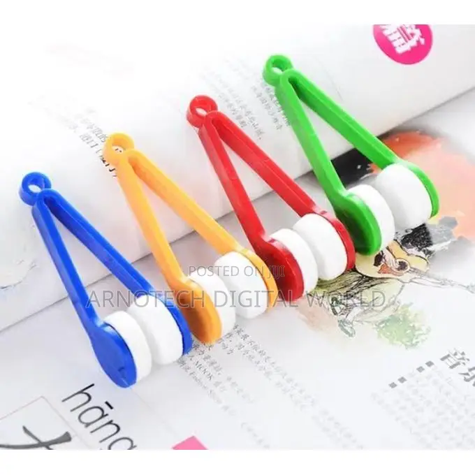 Portable Glasses Cleaning Brush Microfiber Eyeglass Sunglasses Cleaner