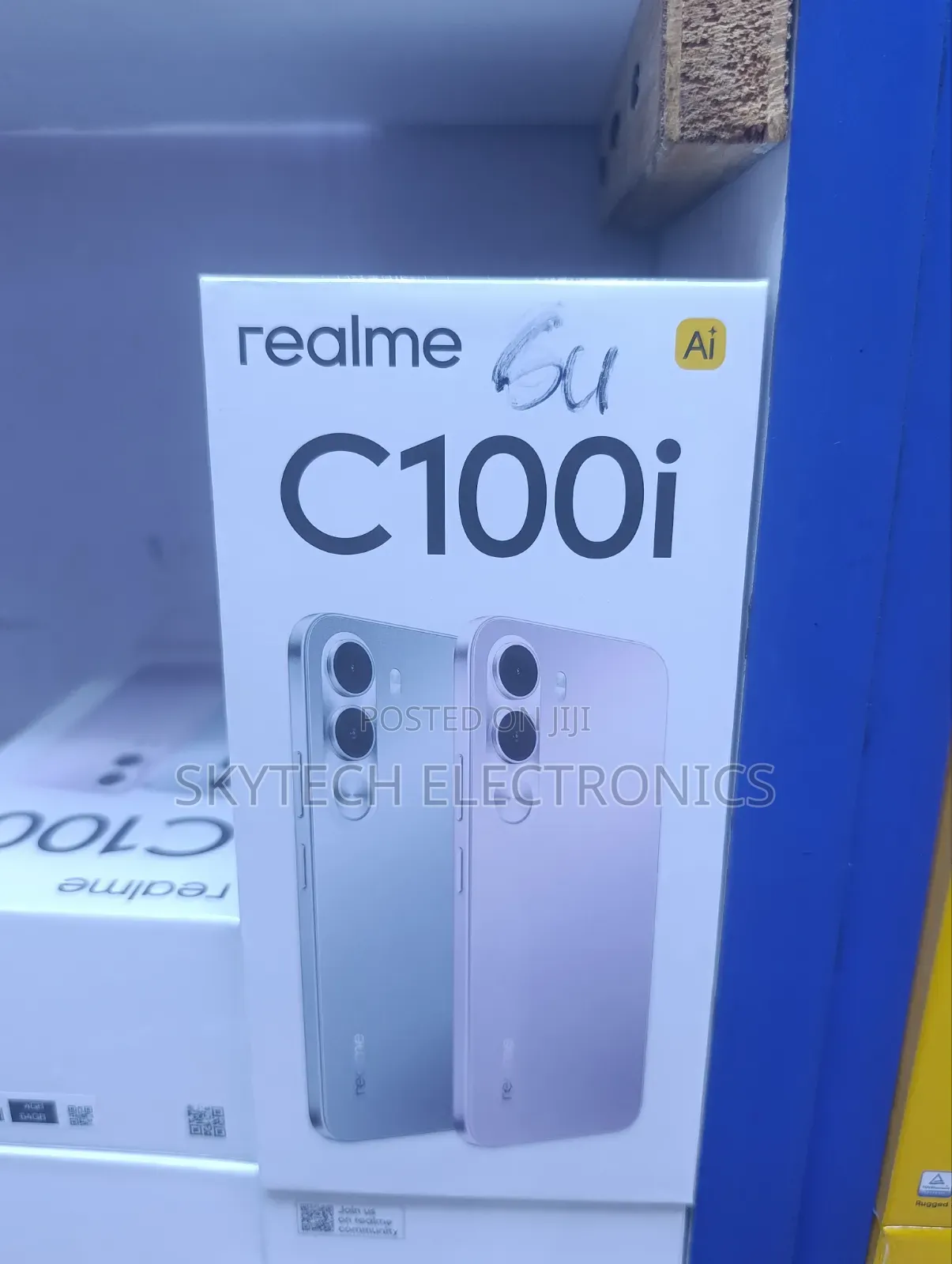 New Realme C100i 128 GB White