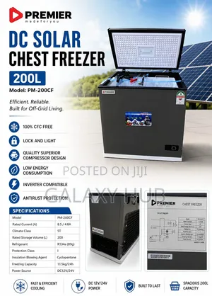 Premier 200l Dc Chest Freezer