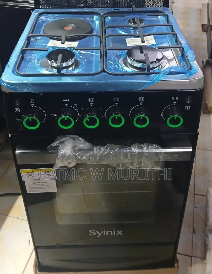Syinix 50by55 3+1 Standing Cooker With Electric Oven