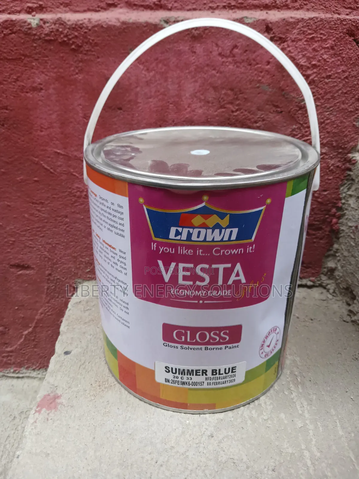 Economy Vesta Gloss Summer Blue 4litres