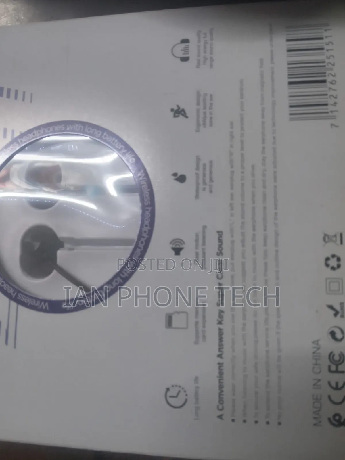 Ofia Black Neck Lace Headphones