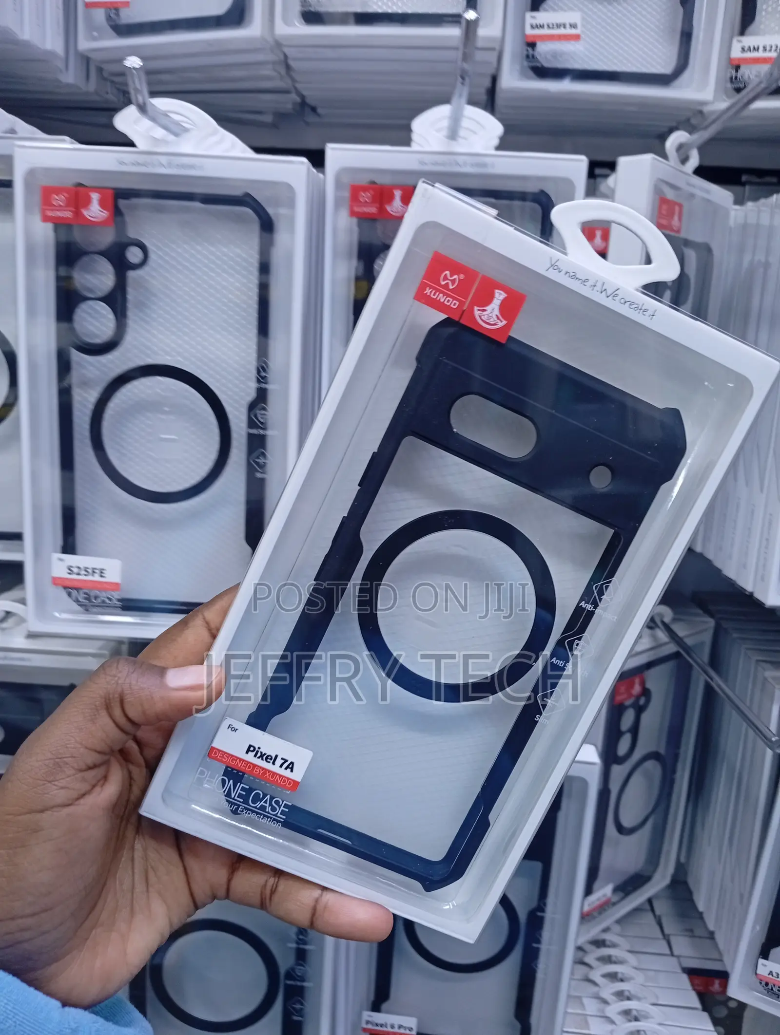 Google Pixel 7a, Fingerprint-Resistant Hard Acrylic Backplate Case