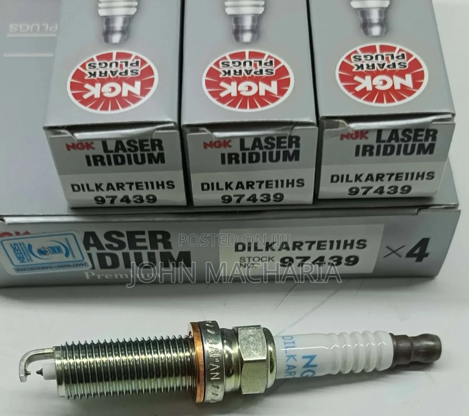 Genuine Laser Iridium Sparkplugs Part No. Dilkar7e11hs, 97439 for Note