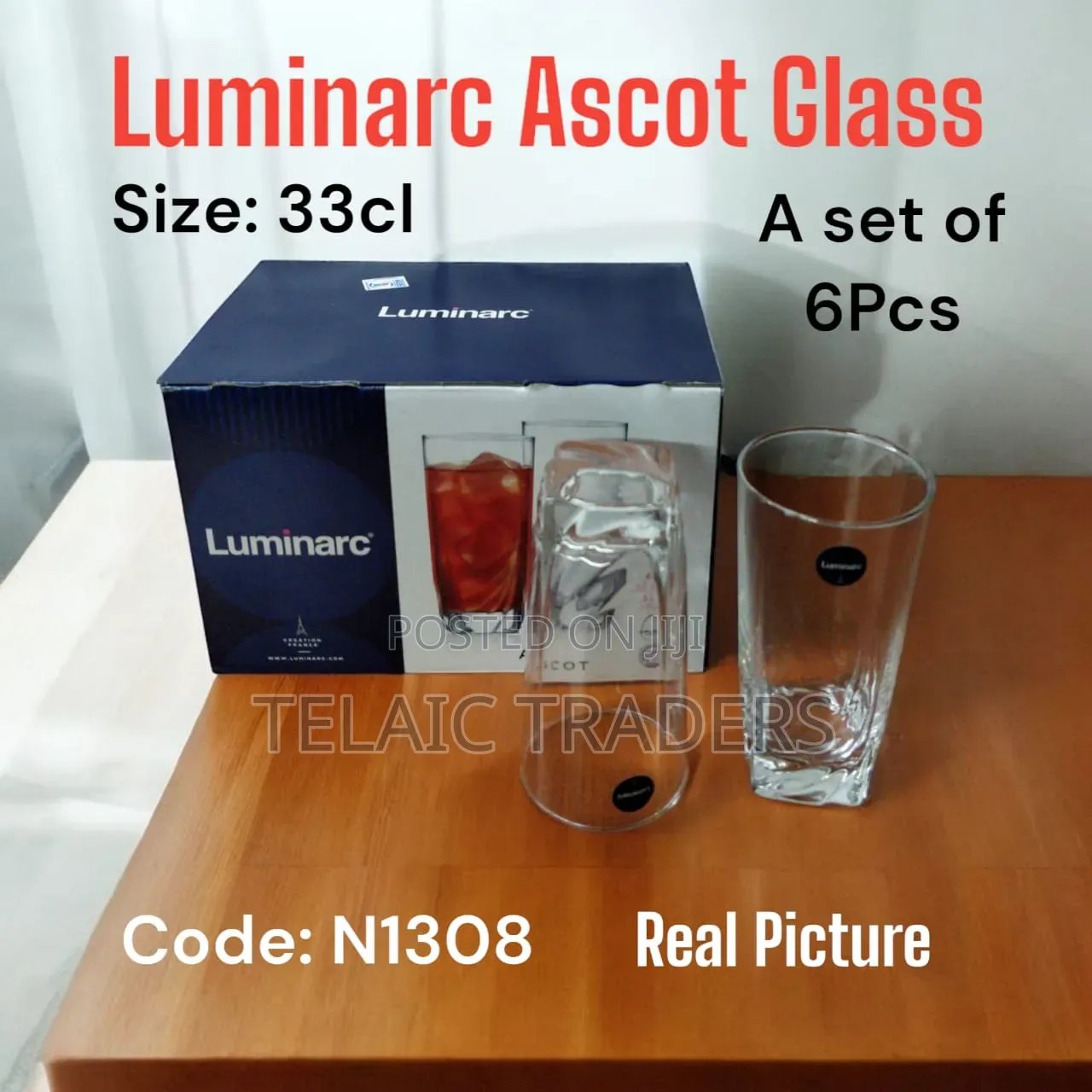 6pcs Luminarc Glasses