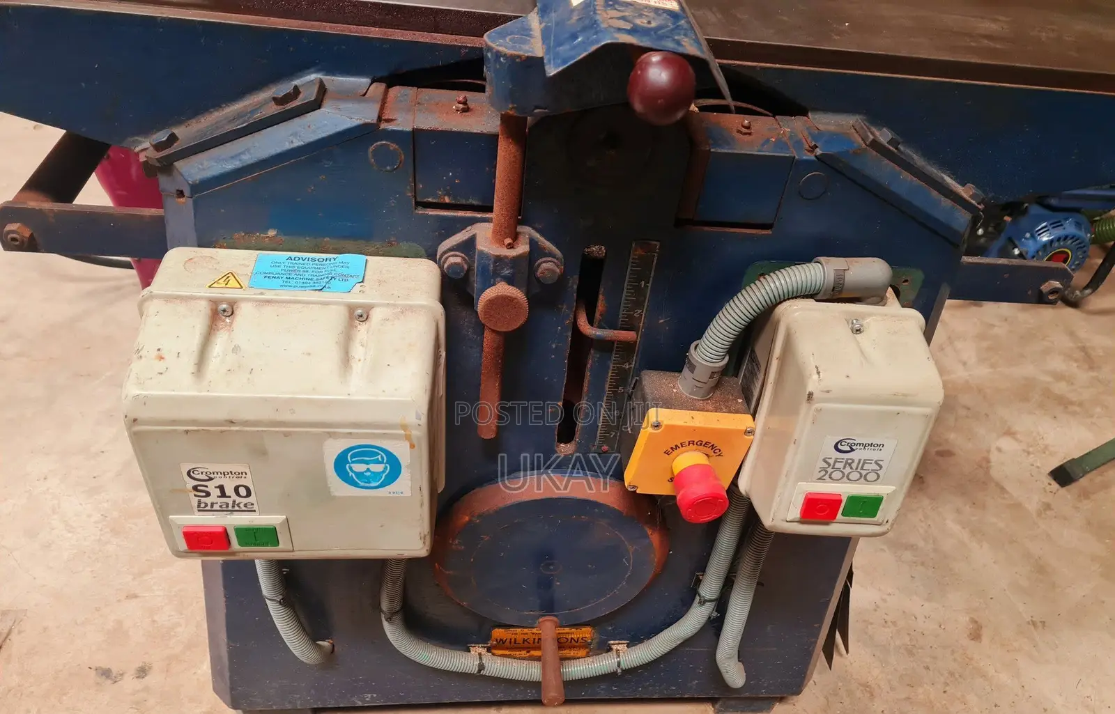 Wadkin Cast Iron Planer-thicknesser Combination Machine.