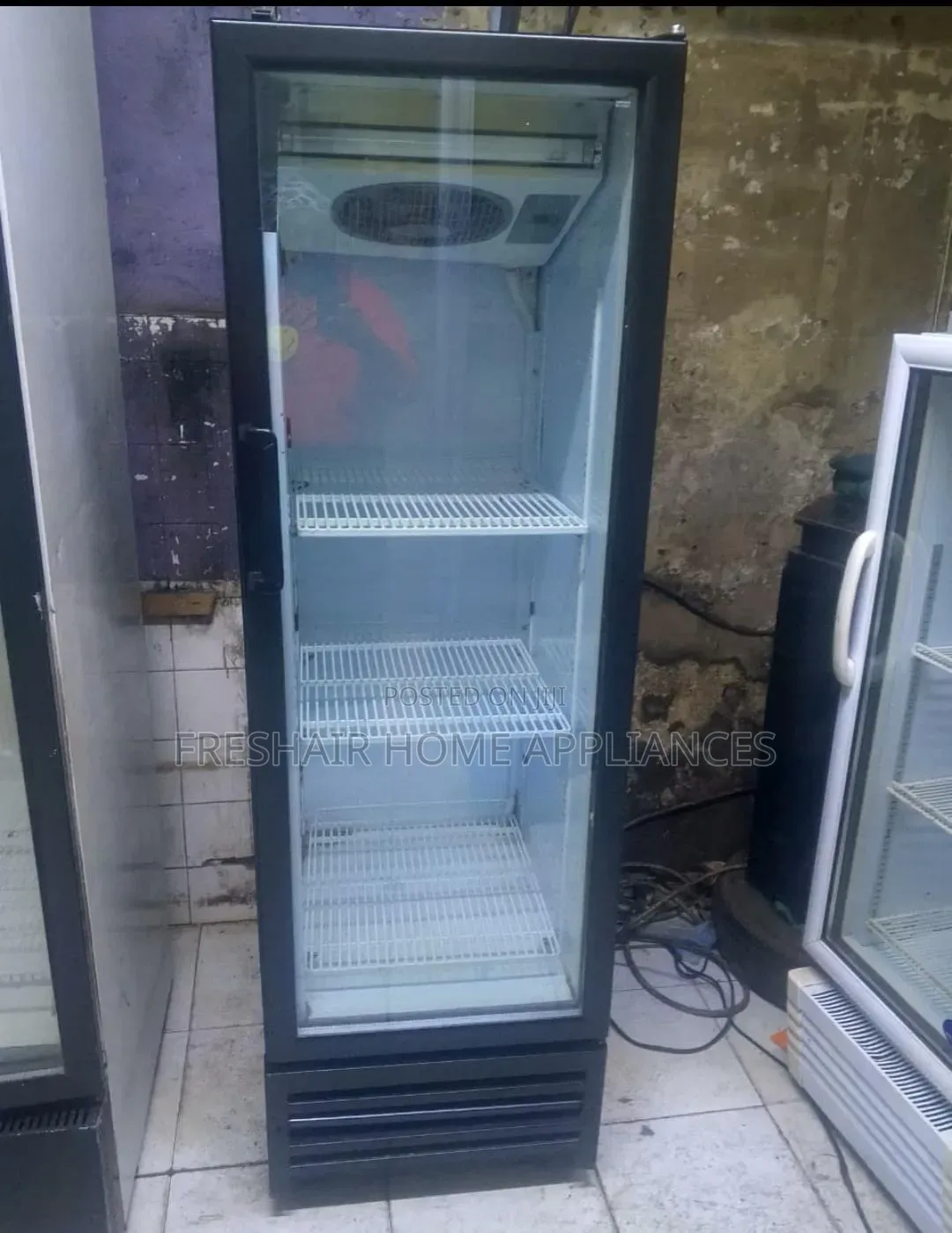 Black Commercial Working Display Fridge