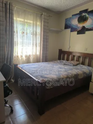 Bed 5*6 Strong and Heavy Mahogany